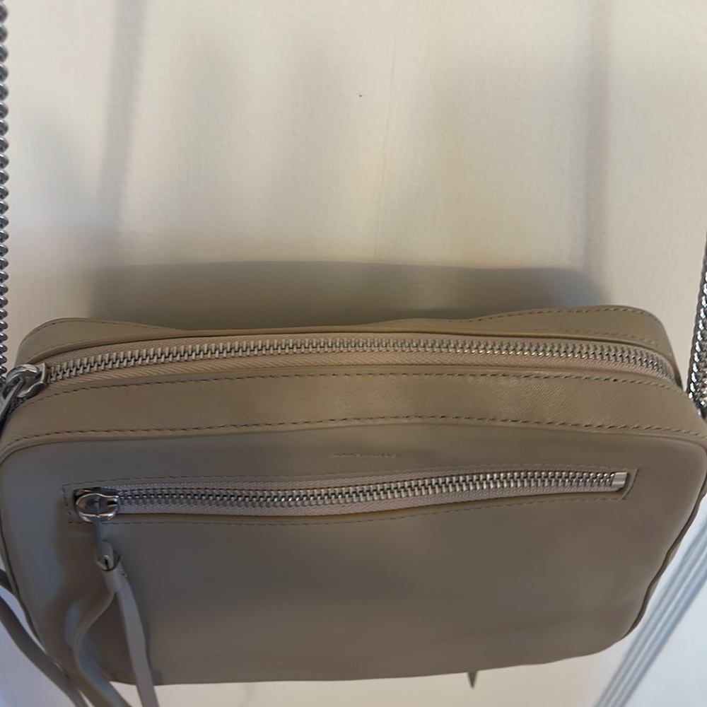 All Saints Chain Crossbody // Tan & Silver - Picture 8 of 9